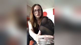 Banging Russian Redhead In Sexy Black Nylon Straight Porn