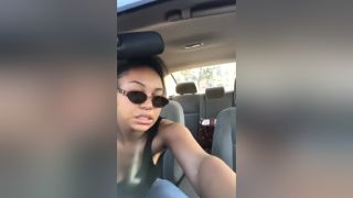 Price Bored Ebony Bombshell Shows Her Caramel Feet With Long Orange Toe Nails In The Car Arab