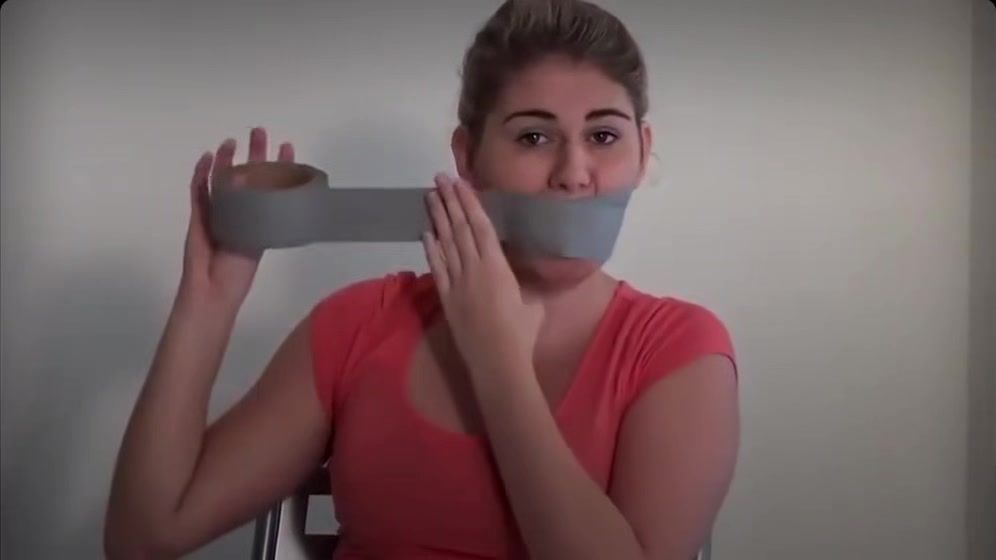 Nina Elle Woman Self Panty Gagged And Tape Wrap Gagged Family Roleplay