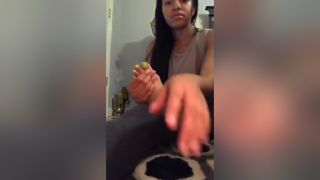 Female Domination Beautiful Ebony Teen Shows And Worships Her Own Black Feet With Yellow Toe Nails Face Sitting