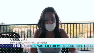 Camsex Tape Gagged News Reading Butthole