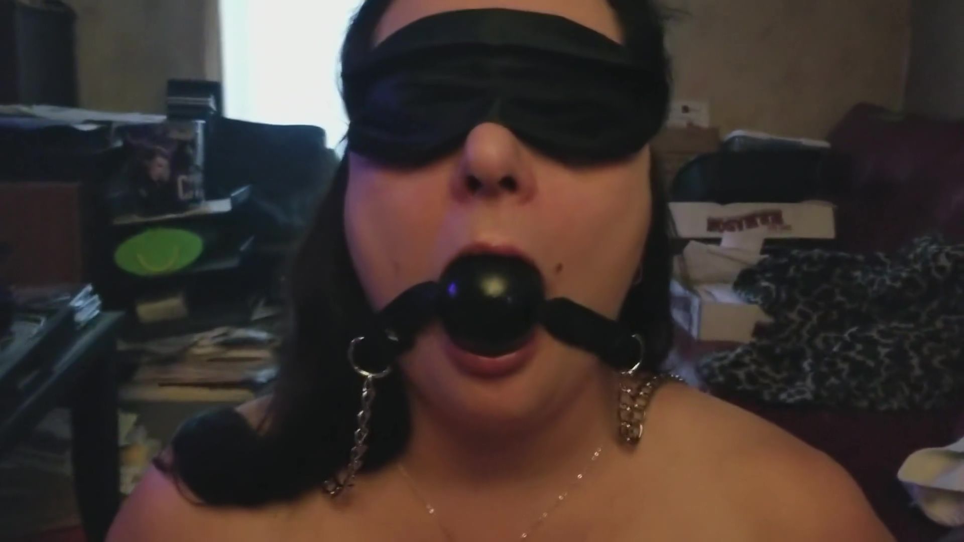 Wam Chubby Sub Teeth Blowjob Punished With Ballgag Facial Dirty Roulette