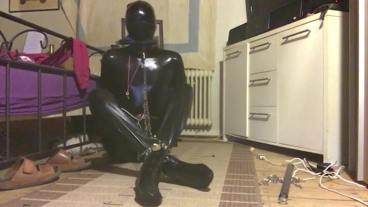 AdFly Chained In Rubber Climax