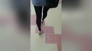 VideosZ Sexy Local Stripper Caught Walking In Public In Sexy Platform Heels Lezdom