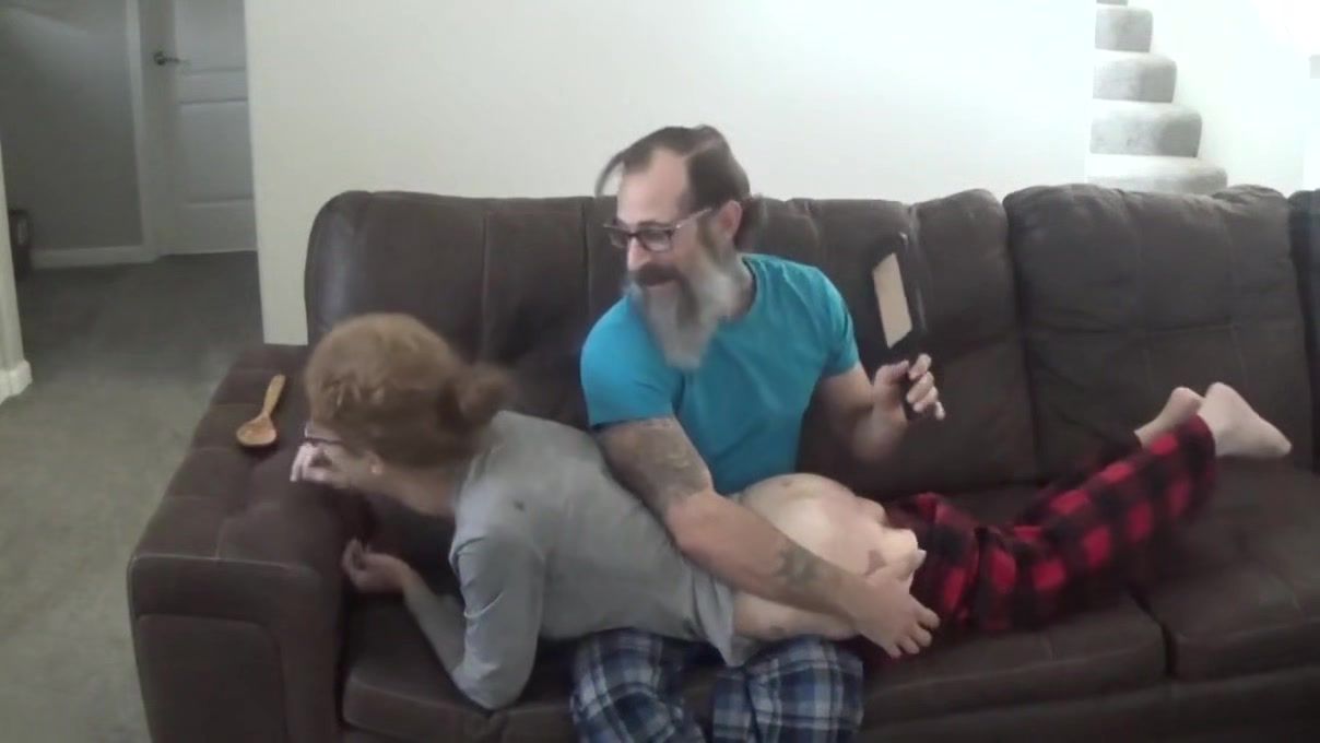 Three Some Birthday Spanking With Baby Doll Smooth