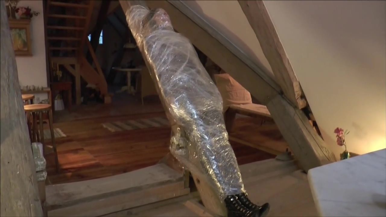 Teensex Mummification Wrap Hogtied