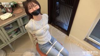 Hairypussy Tied Chinese 22 Facial Cumshot