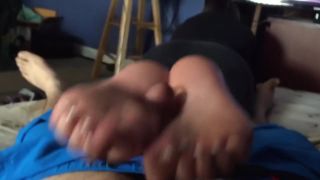 LatinaHDV Wife In Black Leggings Makes Me Cum Hard During Reverse Footjob Action Alura Jenson