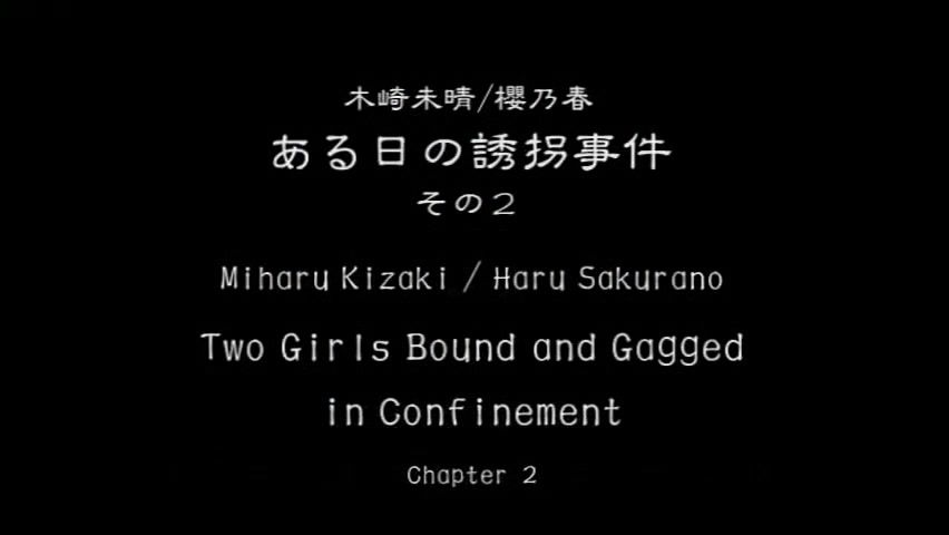 Black Thugs Miharu And Haru - Two Girls In Confinement Skirt