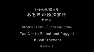 Black Thugs Miharu And Haru - Two Girls In Confinement Skirt