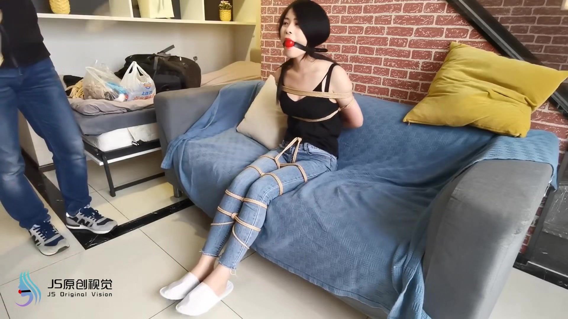 iTeenVideo Cute Asian Tickled In Jeans Hard Fucking