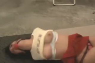 Cum White Socks Tied On Floor Spanking