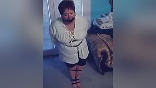 Snatch Tied & Gagged At Home Lesbian threesome