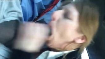 Free Amateur Porn Horny white Milf Sucking BBC in the Car Tight Pussy