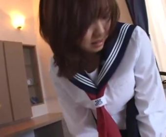Cocksucking Japanese schoolgirl facesitting in purple satin panties Lesbians