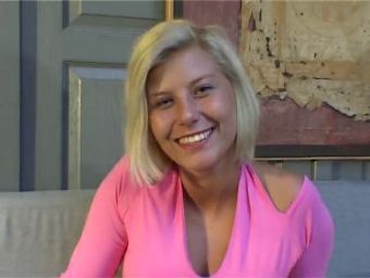 BestSexWebcam Interviewed French blonde teen undressed and...