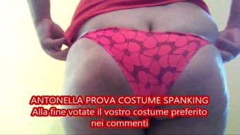 Solo Female Antonella Prova Costume Spanking Anal Fuck