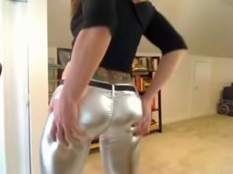 Brandy Talore Hotty in silver leggings Gorgeous