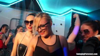 Oral Sex Party girls have fun in club Gay Money