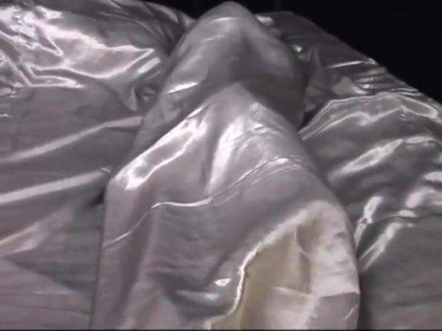 Sexy Whores Taped to a pole and covered by a satin sheet Shameless - 2