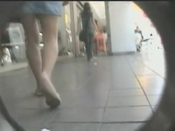 Tight Upskirts public voyeur video with hot ass babe Pinay