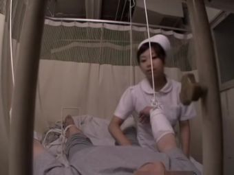 Camgirl Asian nurse rides her patient's dick in spy cam sex video Pink Pussy
