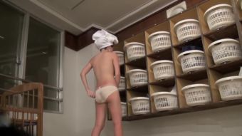 Goldenshower Japanese girl caught naked on changing room spy cam pk10 Anale