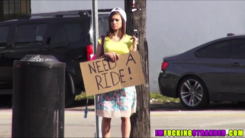 Kitty-Kats.net Bewitching legal age teenager London Smith rides a strangers car and his penis Tory Lane