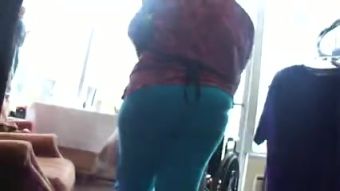 Chupada Large Saggy Wedgie A-Hole In Blue Sweats Pussy Eating