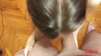 Pija Pov: Cute Russian Gf Choking On My Cock Again And Cant Fit All The Sperm -hiyouth Mas