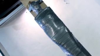 X-Spy Duct Tape Mummification Suspension Big Asian Tits