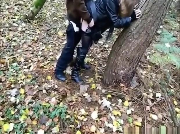 Oiled Girl sucks and doggystyle fucks a customer in the forest Dicks - 2