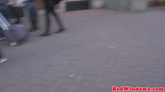 Cuckolding Amsterdam prostitute pussynailed by tourist...