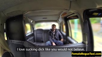 Blowjob Busty brit cabbie pussy railed on backseat Pornos